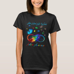 Unendlich Herzinfarkt Liebe Autismus Bewusstsein b T-Shirt