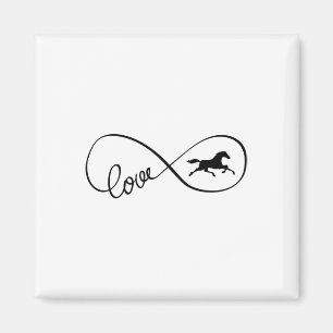 Unendlich Symbol Art Liebe Reitkleidung Magnet