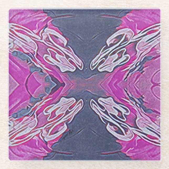 unendlich verflochten glasuntersetzer (Vorderseite)