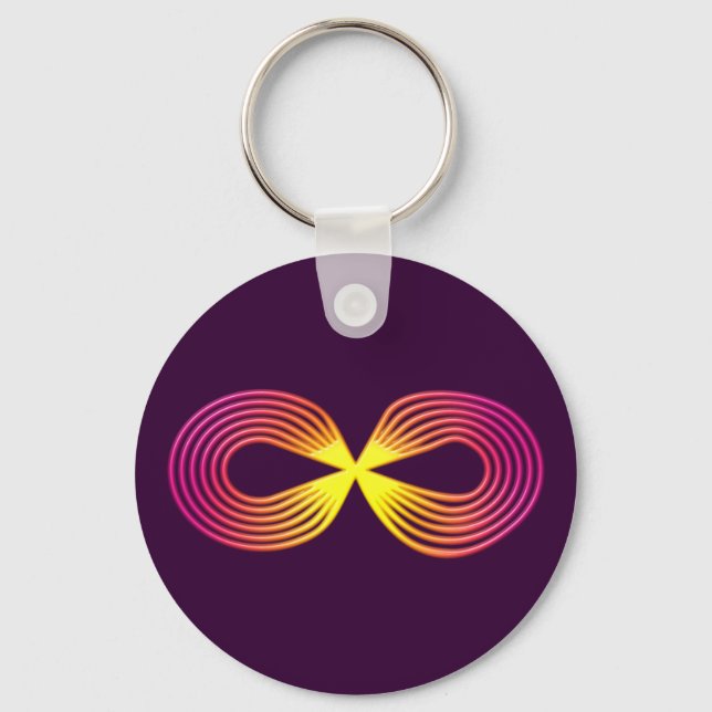 Unendlich Zeicheneternation Schlüsselanhänger (Vorderseite)