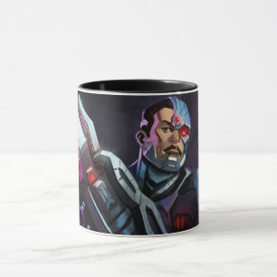 Unendliche Cyborg-Illustration Tasse