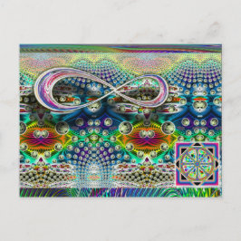 Unendliche Dharma Wheel Postkarte