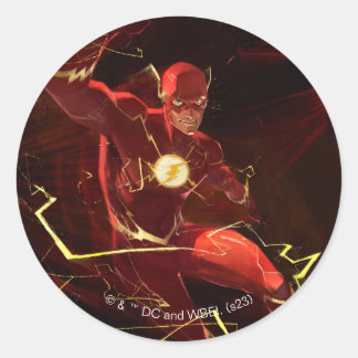 Unendliche Flash-Illustration zur Krise Runder Aufkleber
