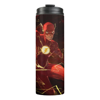 Unendliche Flash-Illustration zur Krise Thermosbecher