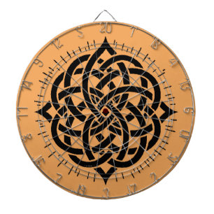 Unendliche Harmonie: Heilige Mandala-Kelten-Symbol Dartscheibe