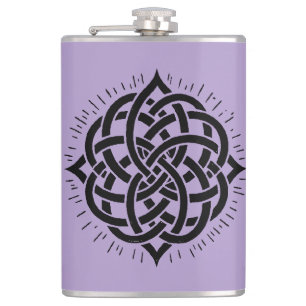 Unendliche Harmonie: Heilige Mandala keltische Sym Flachmann