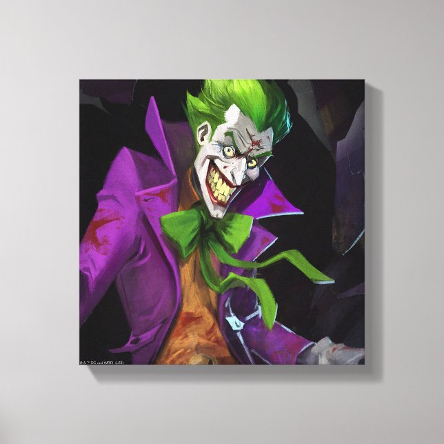 Unendliche Illustration über den Joker einer Krise Leinwanddruck (Vorderseite)