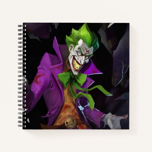 Unendliche Illustration über den Joker einer Krise Notizbuch (Vorderseite)