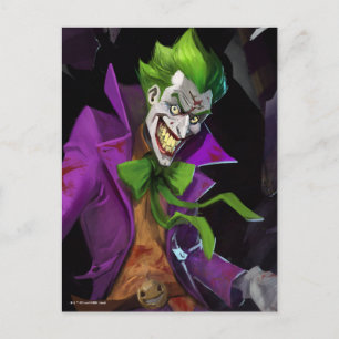Unendliche Illustration über den Joker einer Krise Postkarte