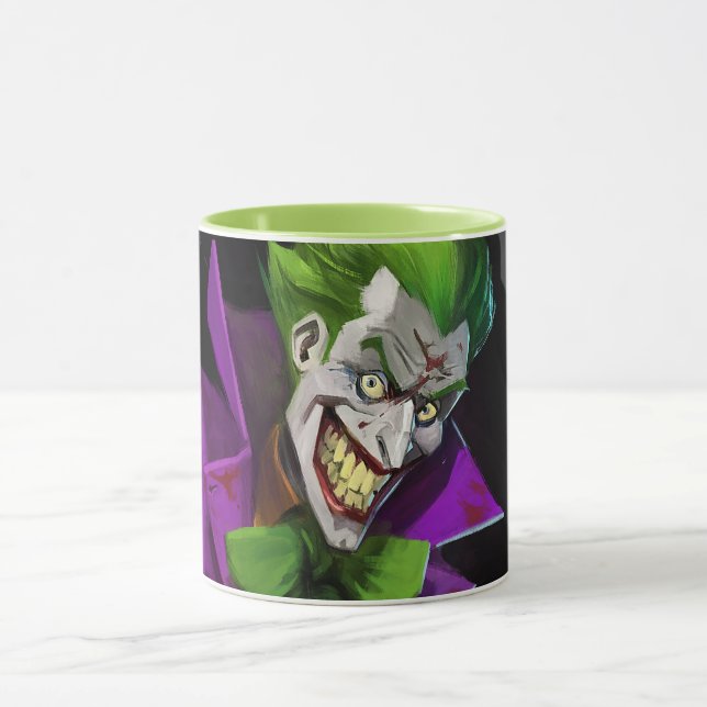 Unendliche Illustration über den Joker einer Krise Tasse (Zentrum)