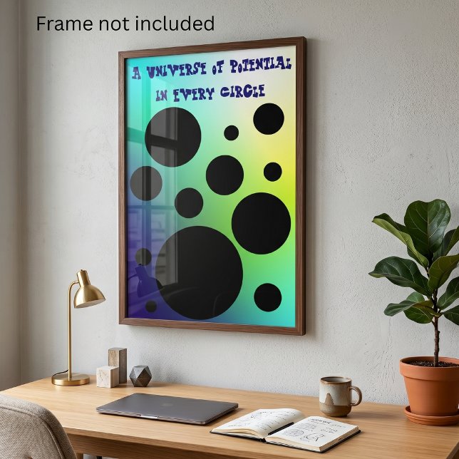 Unendliche Kreise: Ein Universum des Potenzials Poster (Von Creator hochgeladen)