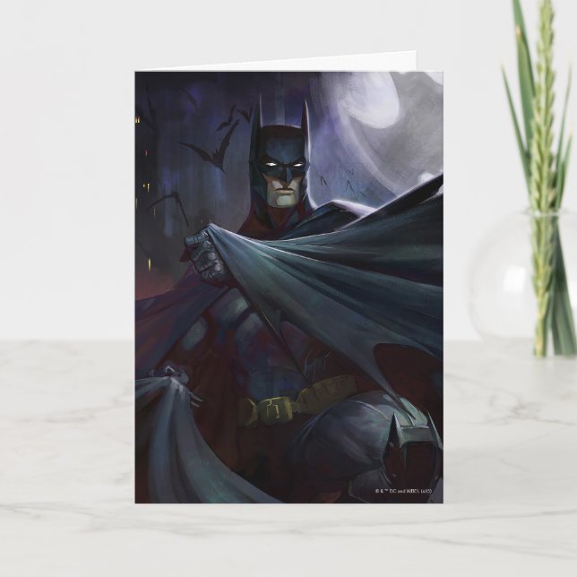 Unendliche Krise Batman Illustration Karte (Vorderseite)