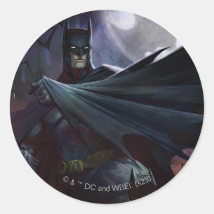 Unendliche Krise Batman Illustration Runder Aufkleber