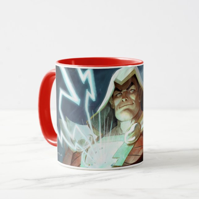Unendliche Krise Shazam Illustration Tasse (Vorderseite Links)
