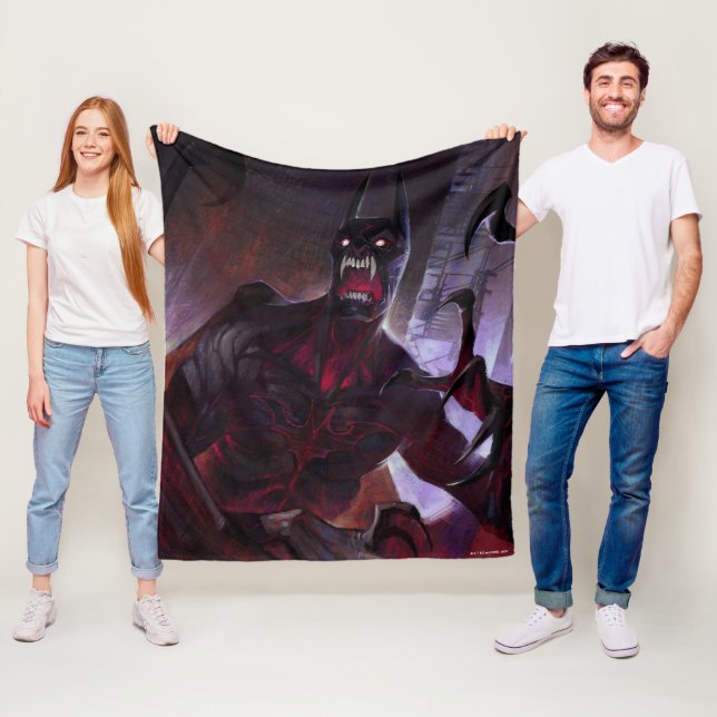 Unendliche Krise Vampire Batman Illustration Fleecedecke (Beispiel)
