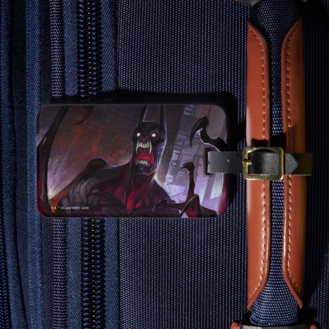 Unendliche Krise Vampire Batman Illustration Gepäckanhänger (Vorderseite Insitu 4)