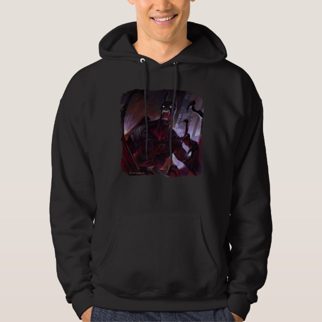 Unendliche Krise Vampire Batman Illustration Hoodie (Vorderseite)