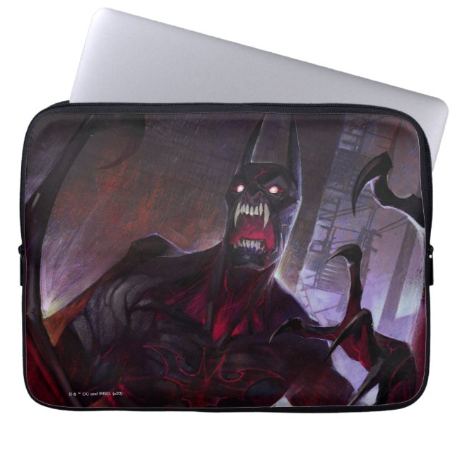 Unendliche Krise Vampire Batman Illustration Laptopschutzhülle (Vorderseite)