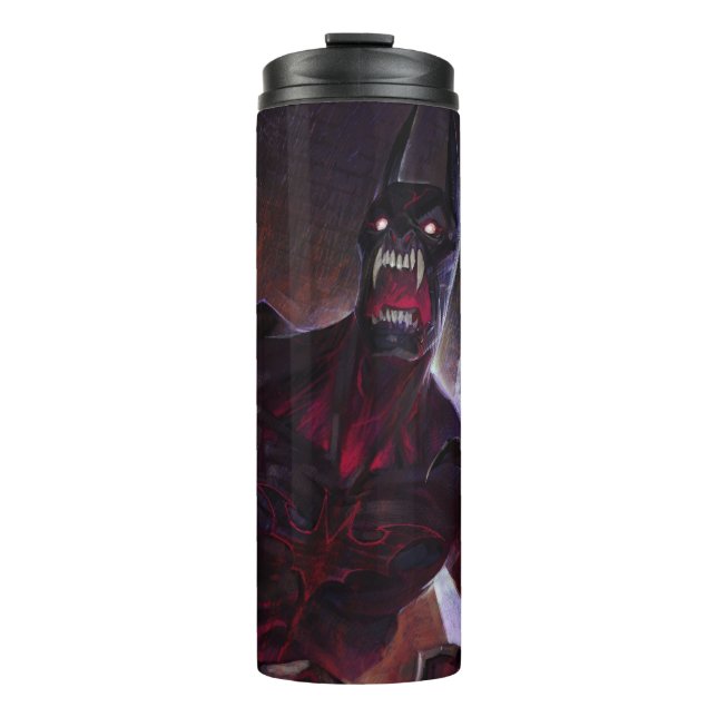 Unendliche Krise Vampire Batman Illustration Thermosbecher (Vorderseite)