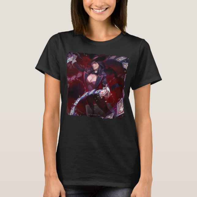 Unendliche Krise Zatanna Illustration T-Shirt (Vorderseite)