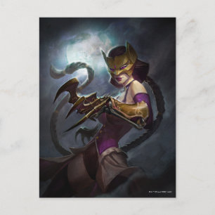 Unendliche Krisen Gaslight Catwoman Illustration Postkarte
