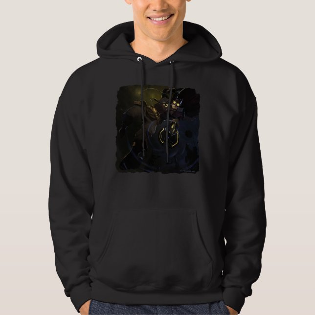 Unendliche Krisenleuchte Batman Illustration Hoodie (Vorderseite)