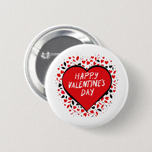 Unendliche Liebe am Valentinstag Button