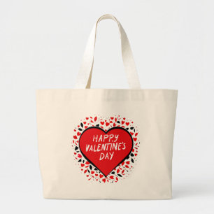 Unendliche Liebe am Valentinstag Jumbo Stoffbeutel