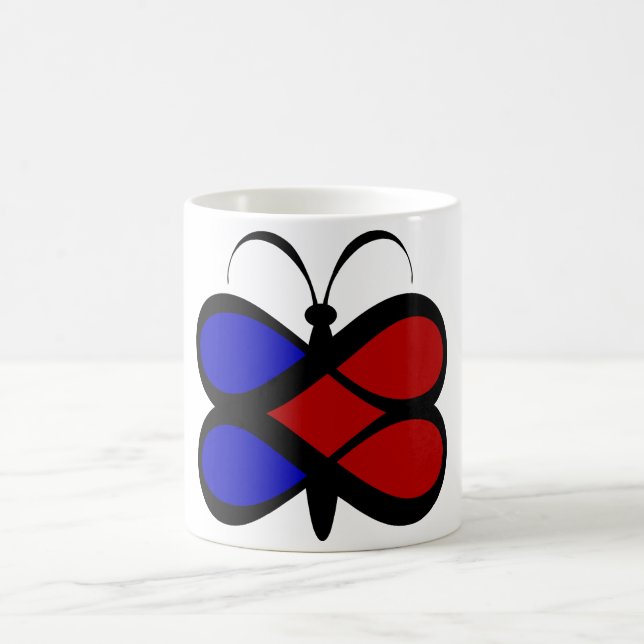 Unendliche Liebe Butterfly Kaffeetasse (Mittel)