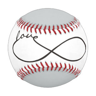 Unendliche Liebe Lemniscate schwarz + Ihr Backgr. Baseball