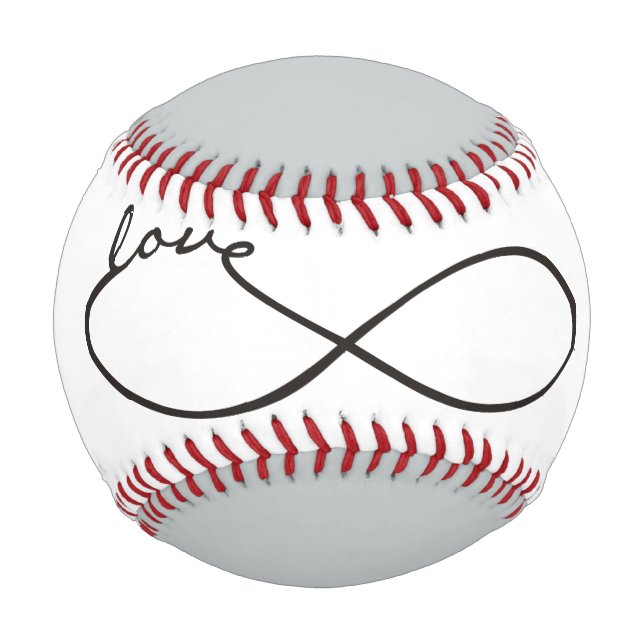 Unendliche Liebe Lemniscate schwarz + Ihr Backgr. Baseball (Vorderseite)