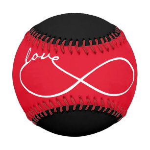 Unendliche Liebe Lemniscate weiß + Ihr Backgr. Baseball