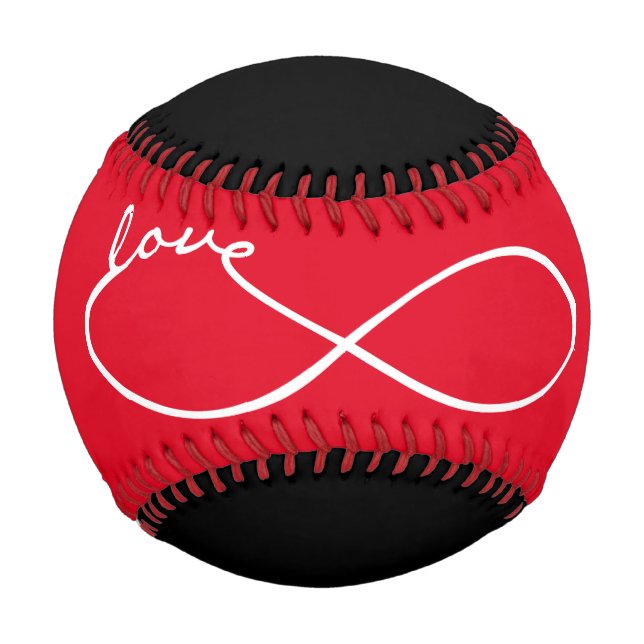 Unendliche Liebe Lemniscate weiß + Ihr Backgr. Baseball (Vorderseite)