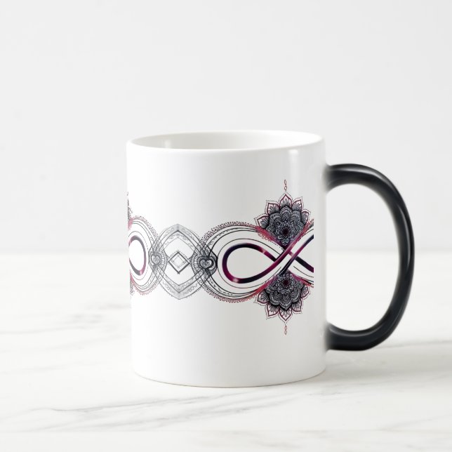 Unendliche Liebe Mandala Farbmorphing Tasse - Magi (Rechts)