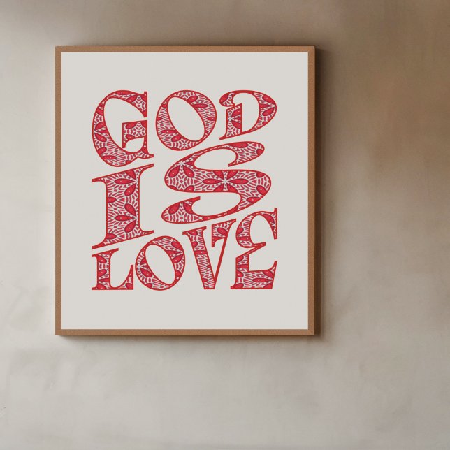 Unendliche Liebe Typografie Poster (Von Creator hochgeladen)