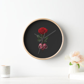 Unendliche Liebesrose Uhr