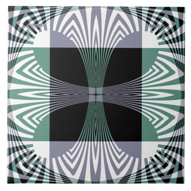 Unendliche Mirage aus Vierblättrigem Glas Shine Ma Fliese (Vorderseite)