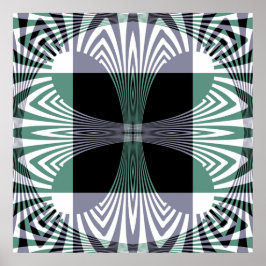 Unendliche Mirage aus Vierblättrigem Glas Shine Ma Poster