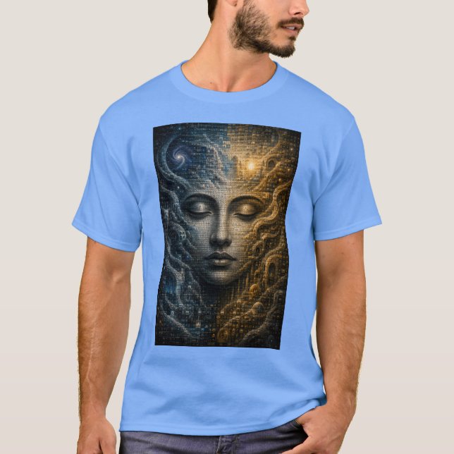 Unendliche Mosaik-Illusion  T-Shirt (Vorderseite)