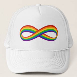 Unendliche Rainbow-Liebe Symbol Benutzerdefinierte Truckerkappe