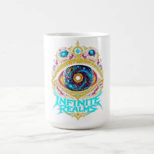 Unendliche Reiche Cosmic Eye Grafik Herren T-Shirt Kaffeetasse