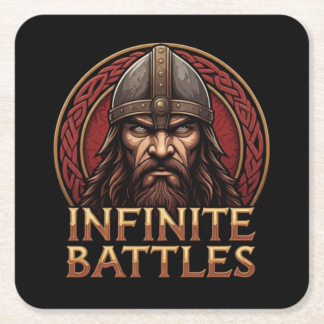 Unendliche Schlachten Rechteckiger Pappuntersetzer (Vorderseite)