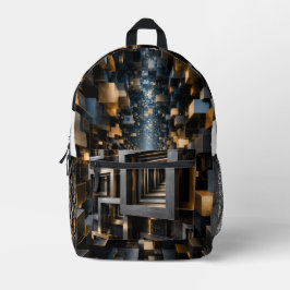Unendlicher architektonischer Rahmen Bedruckter Rucksack