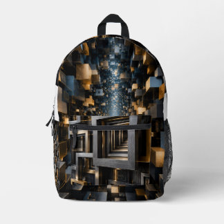 Unendlicher architektonischer Rahmen Bedruckter Rucksack