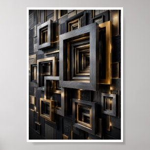 Unendlicher Architekturrahmen Poster