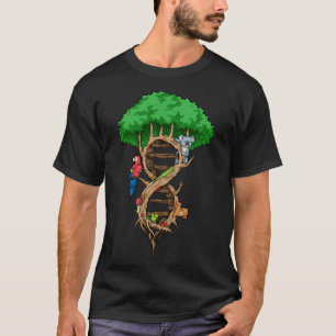 Unendlicher Baum DNA Biologie Umwelt Liebe T-Shirt