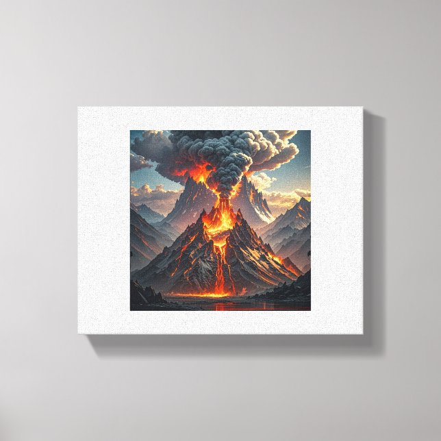 Unendlicher Luxus: farbenfrohe Loops Leinwanddruck (Vorderseite)