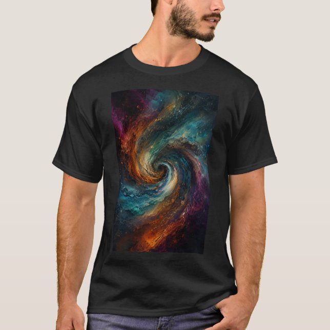 Unendlicher Vortex | Abstrakte Flow-T-Shirt T-Shirt (Vorderseite)