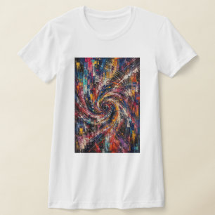 Unendliches Chaos   Abstrakter Wirbel T-Shirt