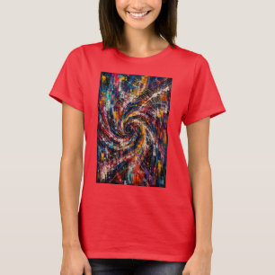 Unendliches Chaos Abstrakter Wirbel T-Shirt